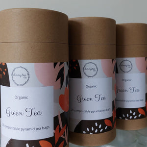 Teabags- Organic Green Tea pyramid teabags